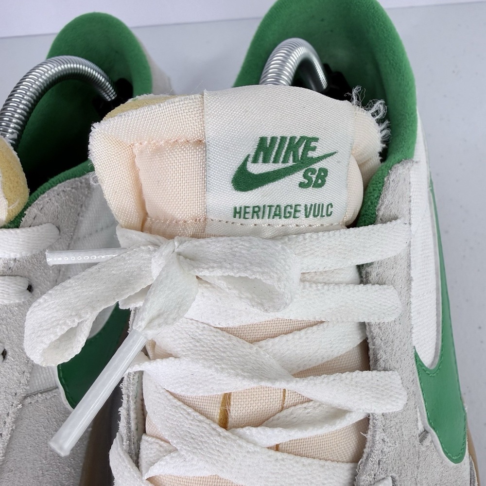Nike SB Heritage VULC White Green Gum Skateboard Shoes CD5010-101 Men's Size 11 - Picture 5 of 11
